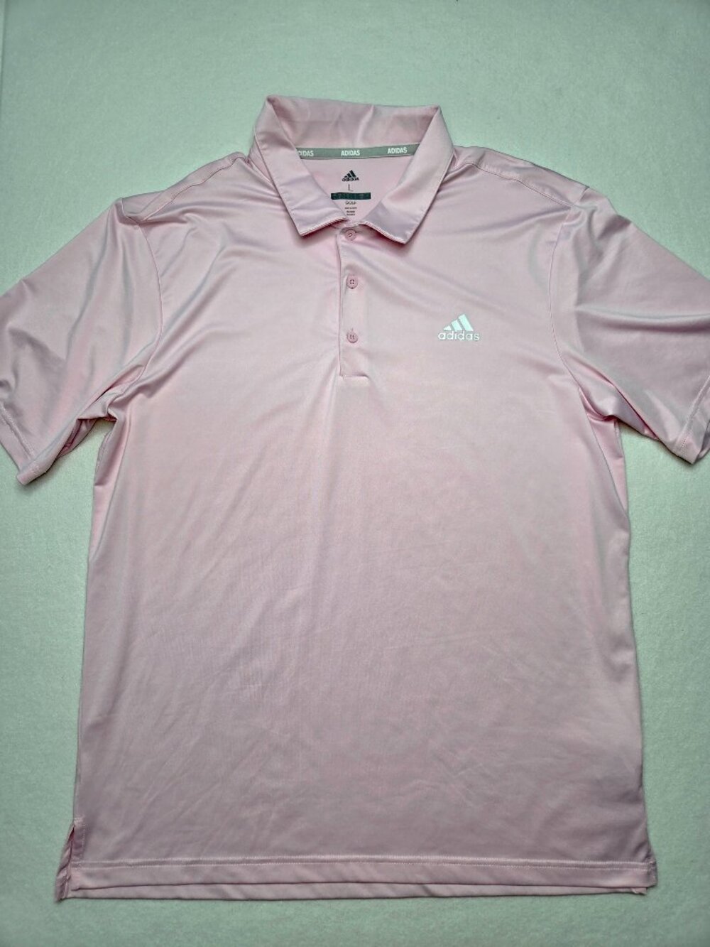 Adidas Golf Performance Men’s Polo Shirt Light Pink Size Large